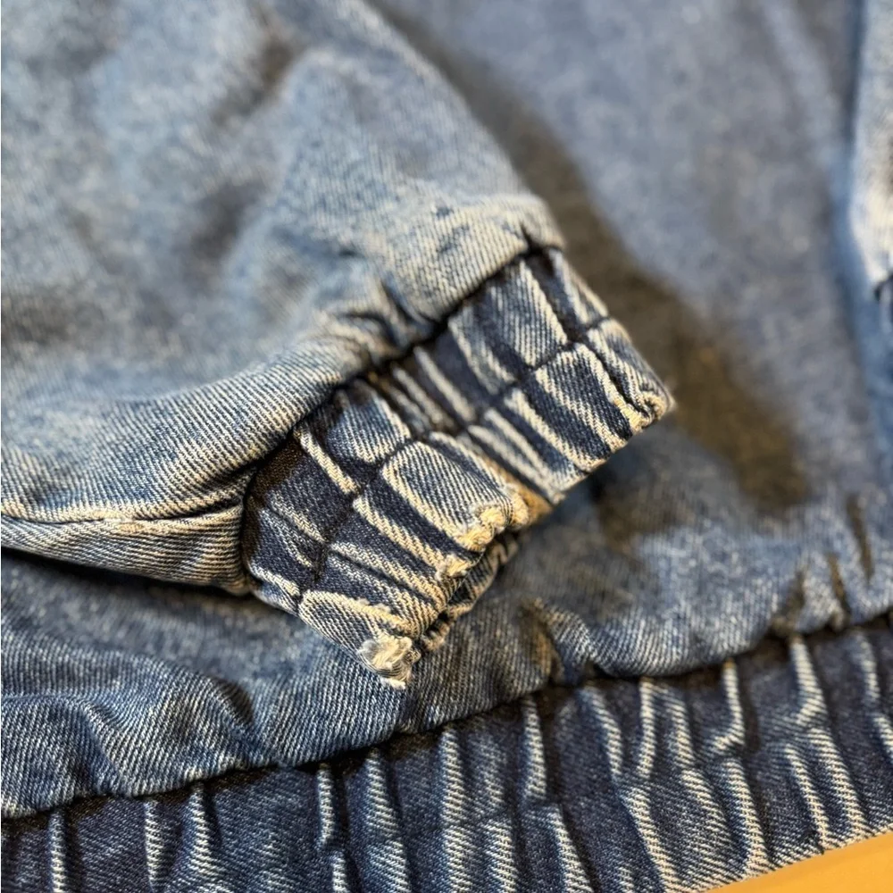 Rare Vintage 955 Originals Denim and Tan Varsity Jacket - Picture 12 of 12